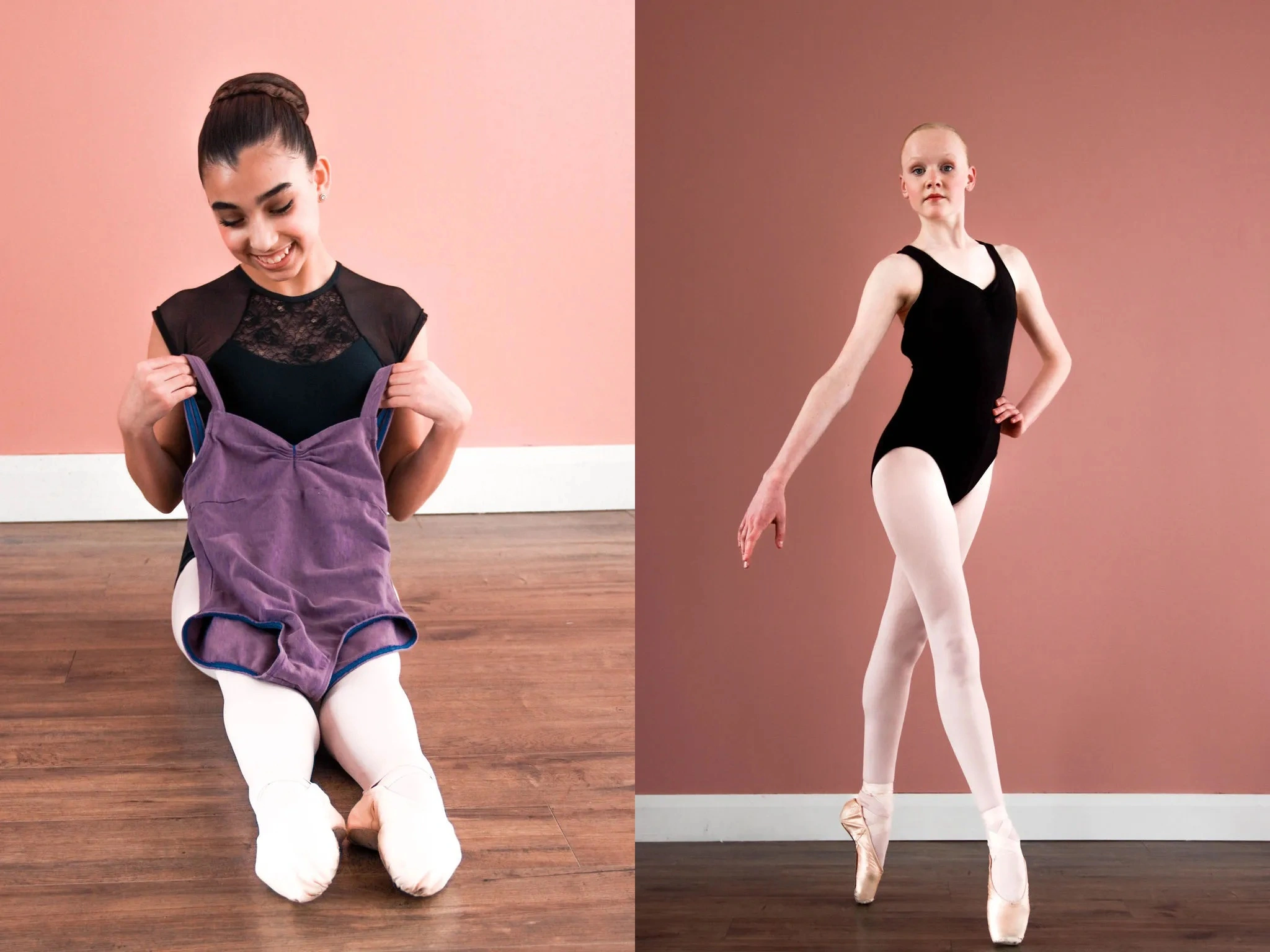 Pink full foot tights – balletballet